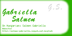 gabriella salmen business card